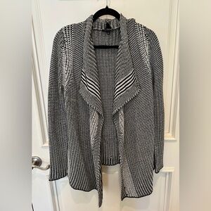 The Limited Stylish Black and White Knit Cardigan